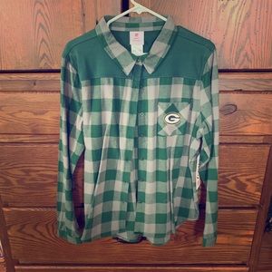 Green Bay Packer flannel